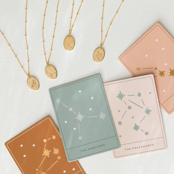 Dainty Minimalist Zodiac Astrology Charm Necklace - Picture 4 of 14